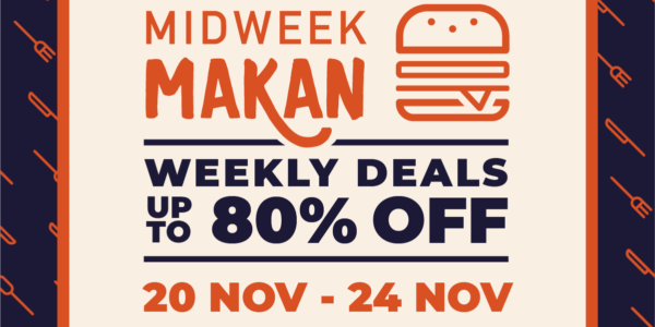 Klook Singapore Midweek Makan Weekly Deals Up to 80% Off Promotion 20-24 Nov 2019
