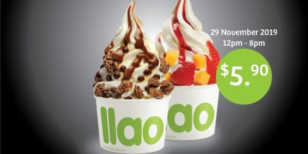 llaollao Singapore 1-for-1 Medium Tub Black Friday Promotion 29 Nov 2019