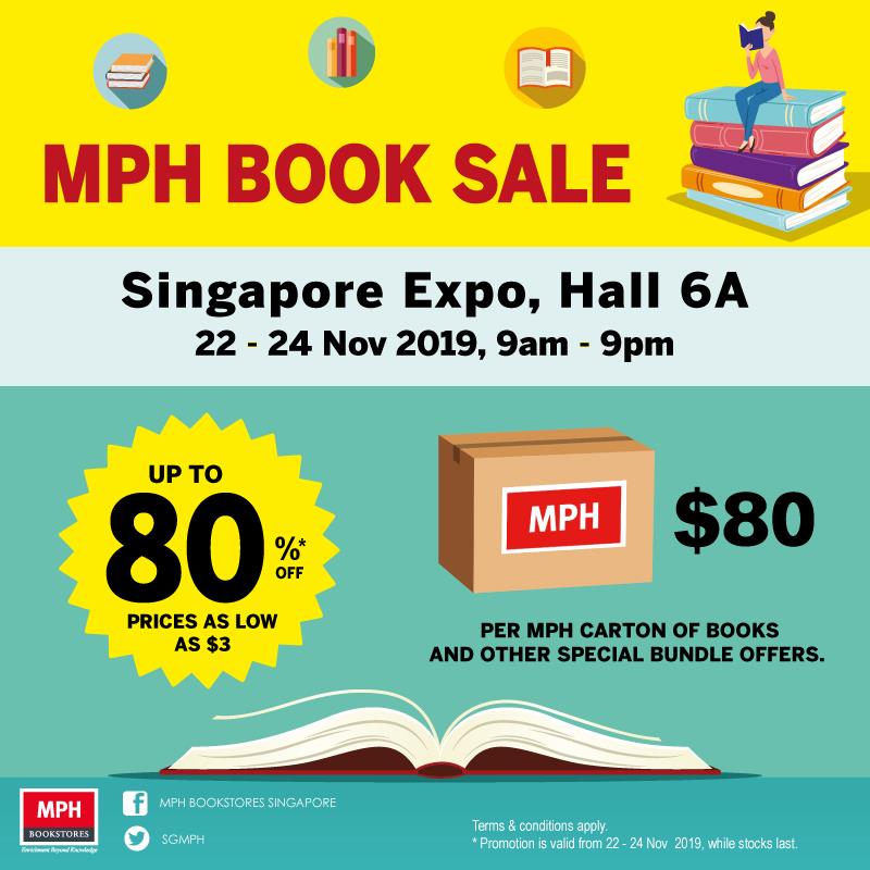 MPH Bookstores Singapore is having a Book SALE with Up to 80% Off Promotion 22-24 Nov 2019 | Why Not Deals