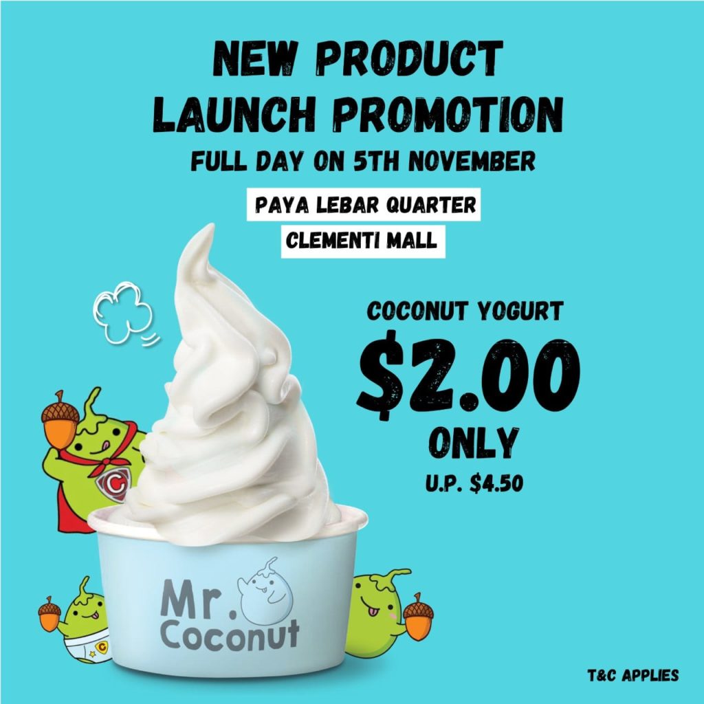 Mr Coconut Singapore Coconut Yogurt at $2 Promotion 5 Nov 2019 | Why Not Deals