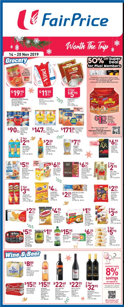 NTUC FairPrice Singapore Your Weekly Saver Promotion 14-20 Nov 2019 | Why Not Deals 3