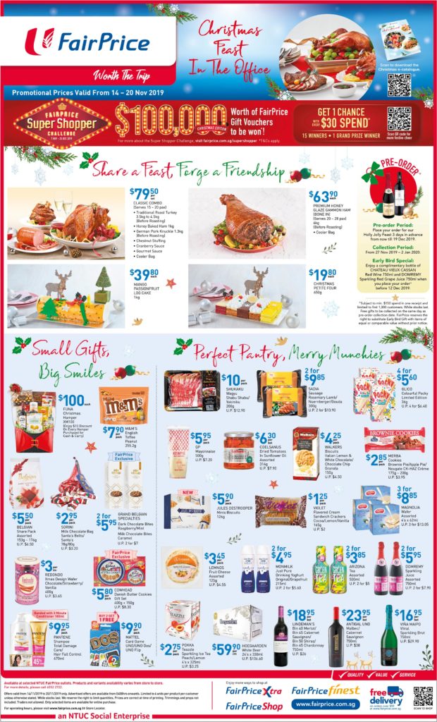 NTUC FairPrice Singapore Your Weekly Saver Promotion 14-20 Nov 2019 | Why Not Deals 4