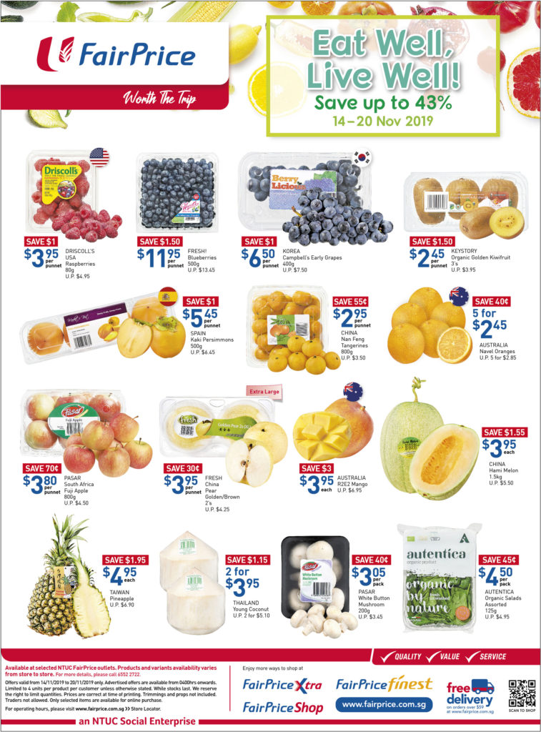 NTUC FairPrice Singapore Your Weekly Saver Promotion 14-20 Nov 2019 | Why Not Deals 5