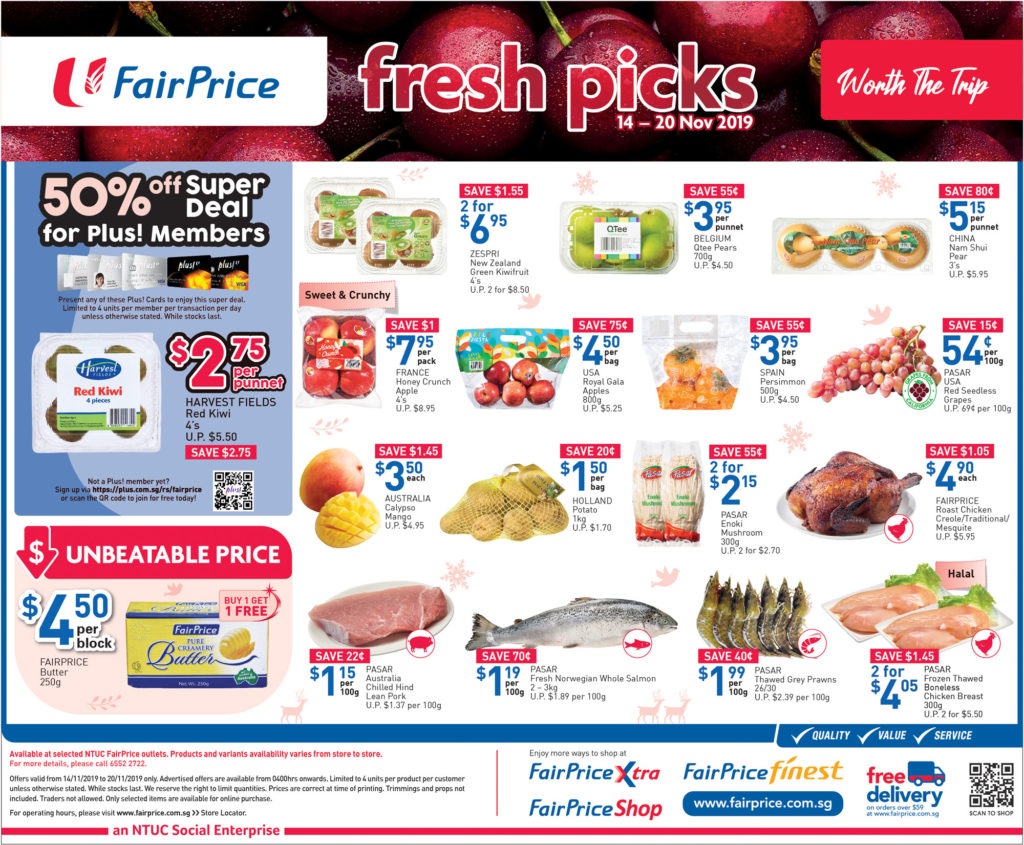 NTUC FairPrice Singapore Your Weekly Saver Promotion 14-20 Nov 2019 | Why Not Deals 6