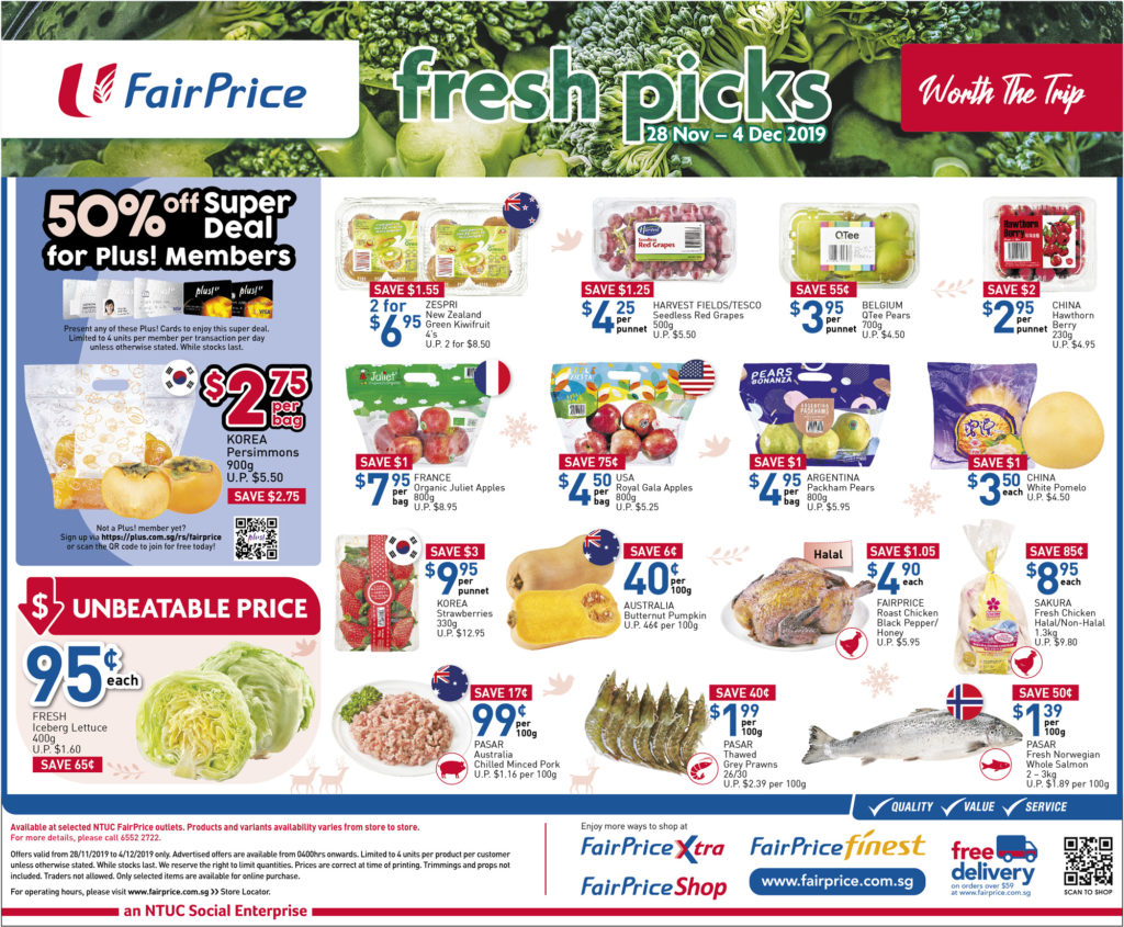 NTUC FairPrice Singapore Your Weekly Saver Promotions 28 Nov - 4 Dec 2019 | Why Not Deals 1