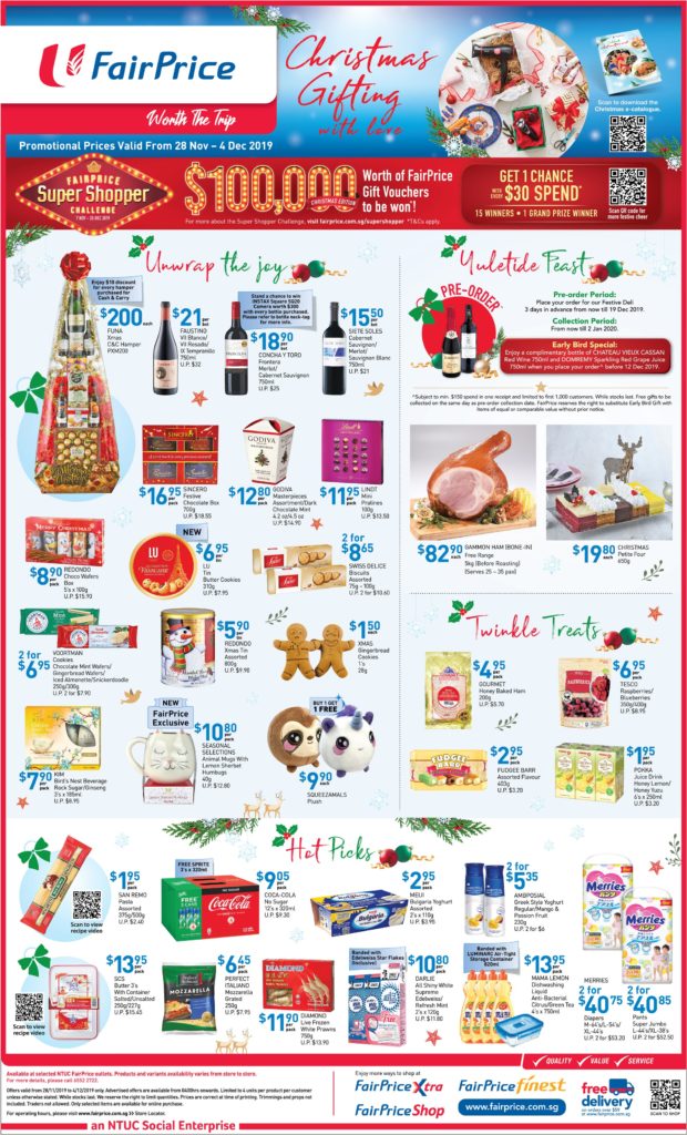 NTUC FairPrice Singapore Your Weekly Saver Promotions 28 Nov - 4 Dec 2019 | Why Not Deals