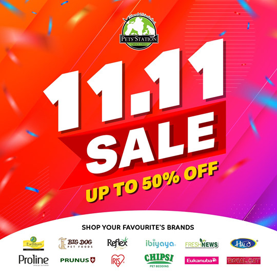 Pets' Station Singapore 11.11 Sale Up to 50% Off Promotion While Stocks Last | Why Not Deals