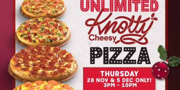 Pizza Hut Singapore Unlimited Pizza Thursday Promotion only on 28 Nov & 5 Dec 2019