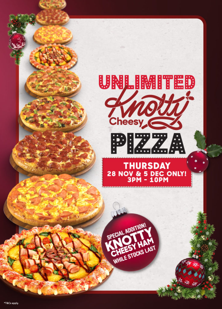 Pizza Hut Singapore Unlimited Pizza Thursday Promotion only on 28 Nov & 5 Dec 2019 | Why Not Deals