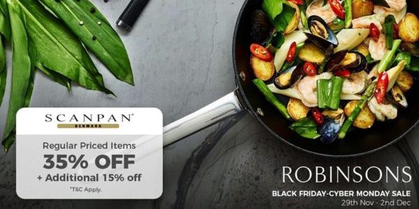 SCANPAN Singapore Robinsons Black Friday-Cyber Monday Sale Up to 50% Off Promotion 29 Nov – 2 Dec 2019
