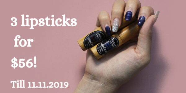 Suiinaturals Singapore 3 Lipsticks For $56 Promotion ends 11 Nov 2019