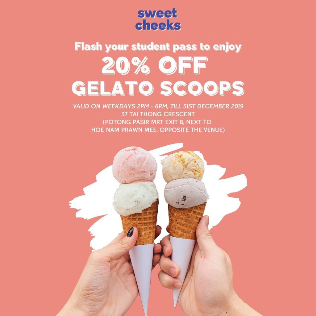 Sweet Cheeks Singapore Flash Student Pass & Enjoy 20% Off Promotion ends 31 Dec 2019 | Why Not Deals