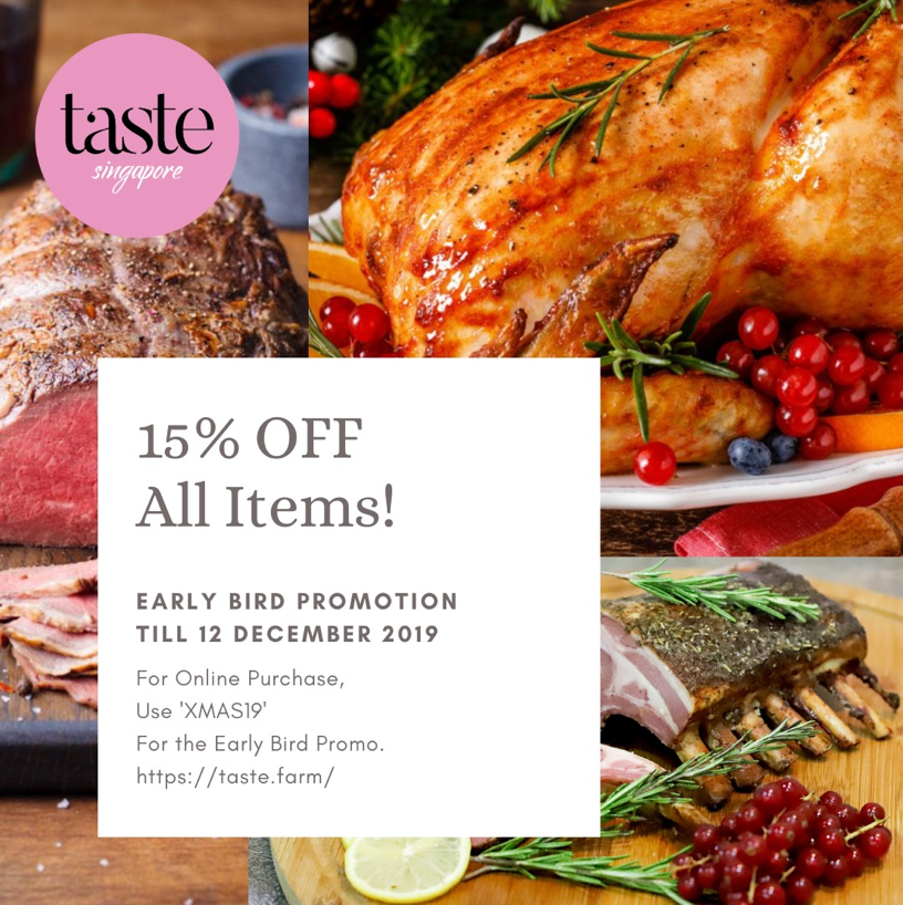 Taste Singapore Christmas 15% Early Bird Promotion ends 12 Dec 2019 | Why Not Deals