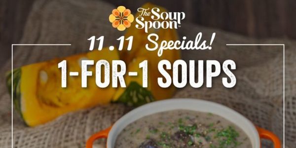 The Soup Spoon Singapore Enjoy 1-for-1 Soups 11.11 Special Promotion only on 11 Nov 2019