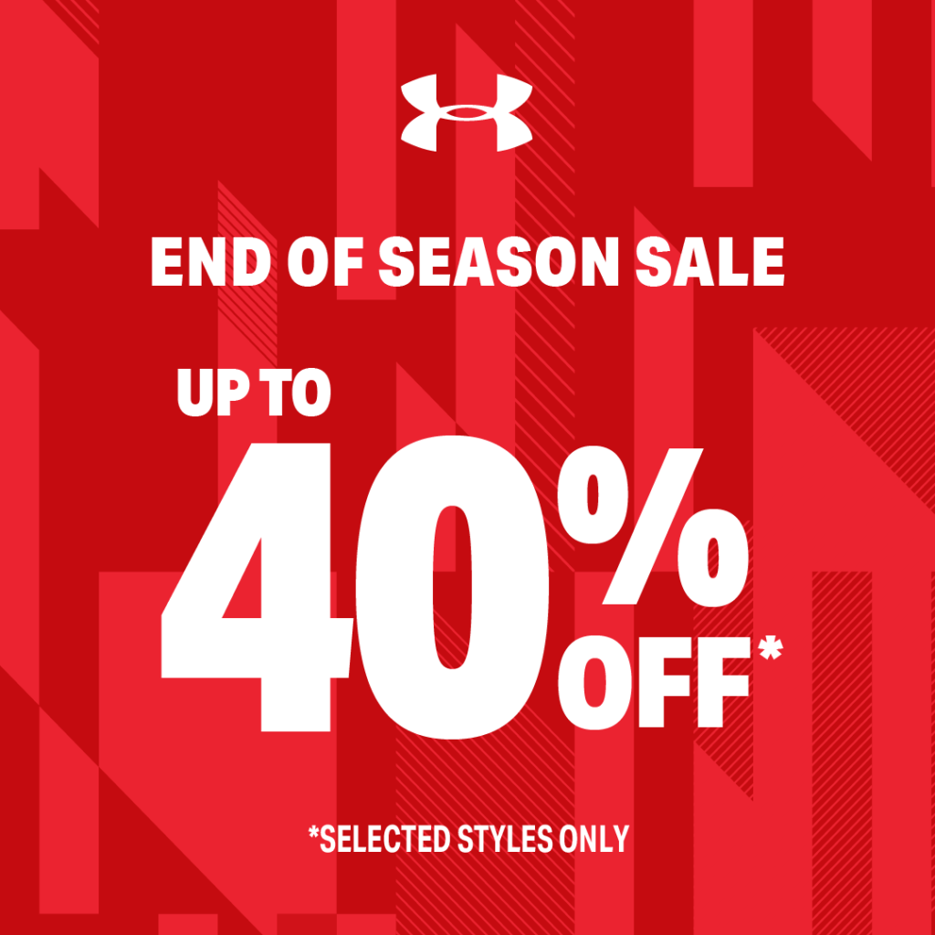 Under Armour Singapore End of Season Sale Up to 40% Off Promotion 29 Nov 2019 - 12 Jan 2020 | Why Not Deals