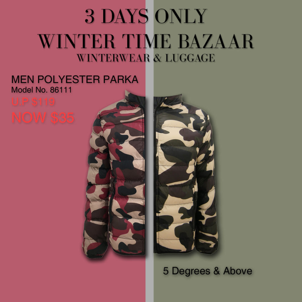 Winter Time Singapore Biggest Winterwear & Luggage Bazaar at Suntec Up to 80% Off Promotion 8-10 Nov 2019 | Why Not Deals 2