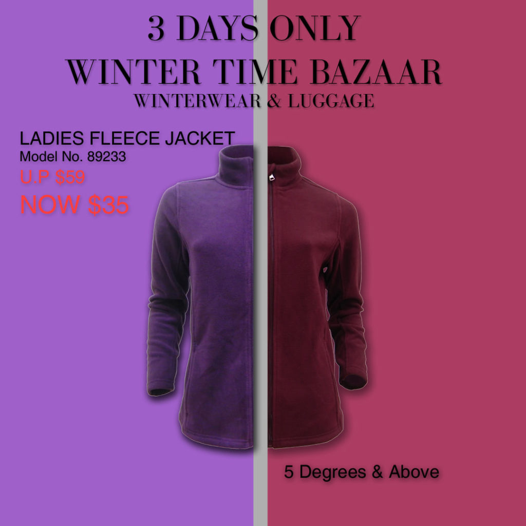 Winter Time Singapore Biggest Winterwear & Luggage Bazaar at Suntec Up to 80% Off Promotion 8-10 Nov 2019 | Why Not Deals 4
