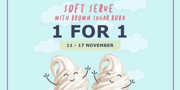 Xing Fu Tang Singapore Soft Serve with Brown Sugar Boba 1-for-1 Promotion 11-17 Nov 2019