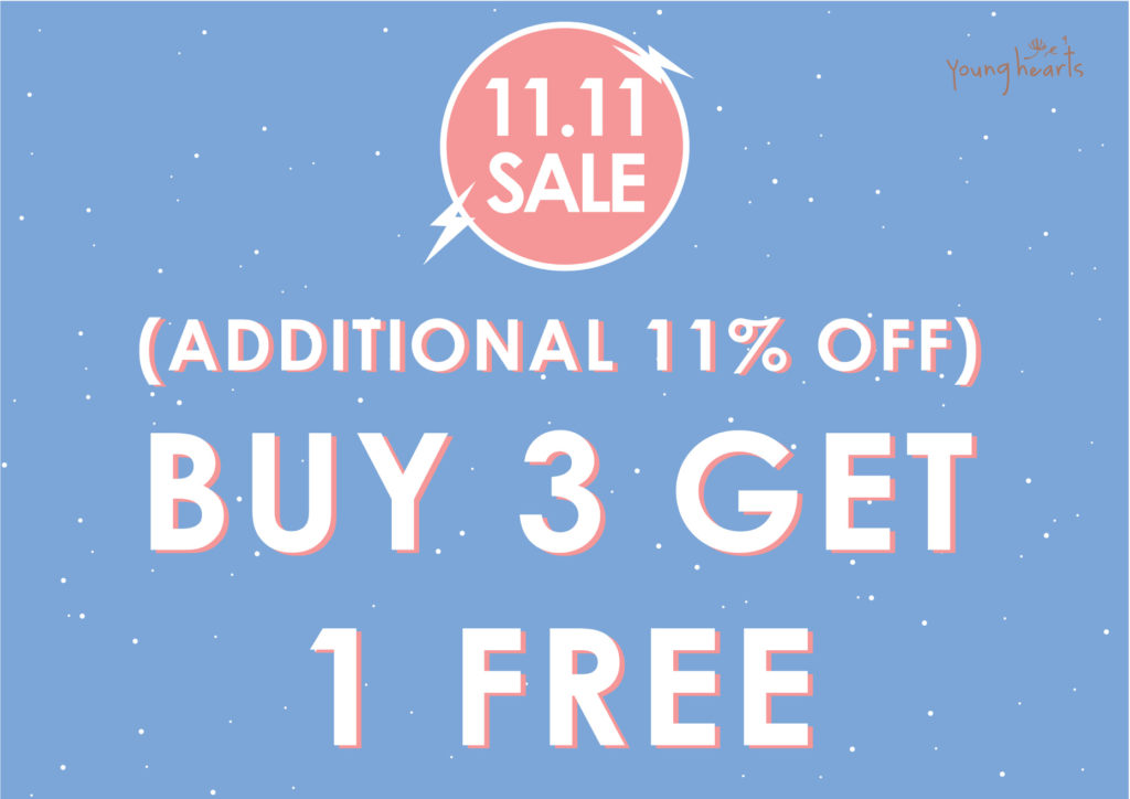 Young Hearts Singapore 11.11 Buy 1 Get 1 FREE Promotion 9-11 Nov 2019 | Why Not Deals
