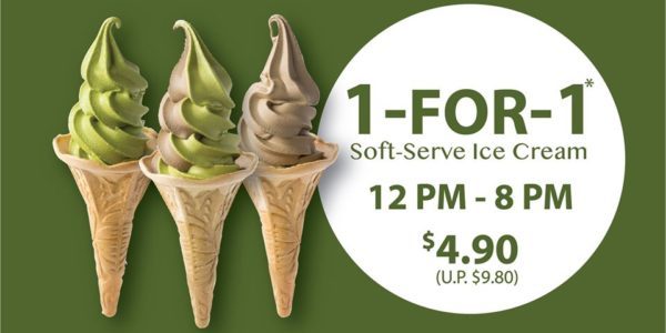 108 Matcha Saro SG Matcha Mondays 1-for-1 Soft-Serve Ice Cream