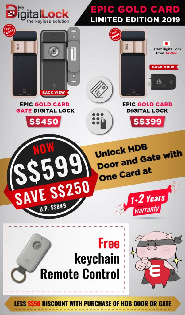 Christmas Promotion for Digital Lock for HDB Door and Gate from $599 Hp 96177025 | Why Not Deals