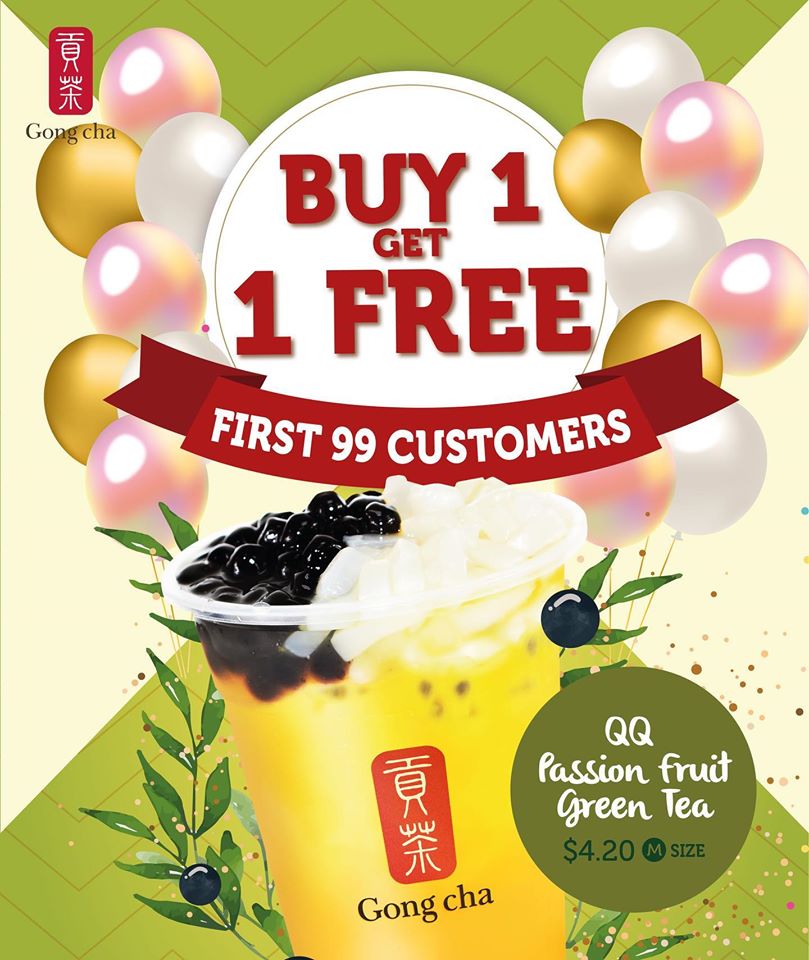 Gong Cha SG New Lot 1 Outlet 1-for-1 Promotion 23 Dec 2019 | Why Not Deals