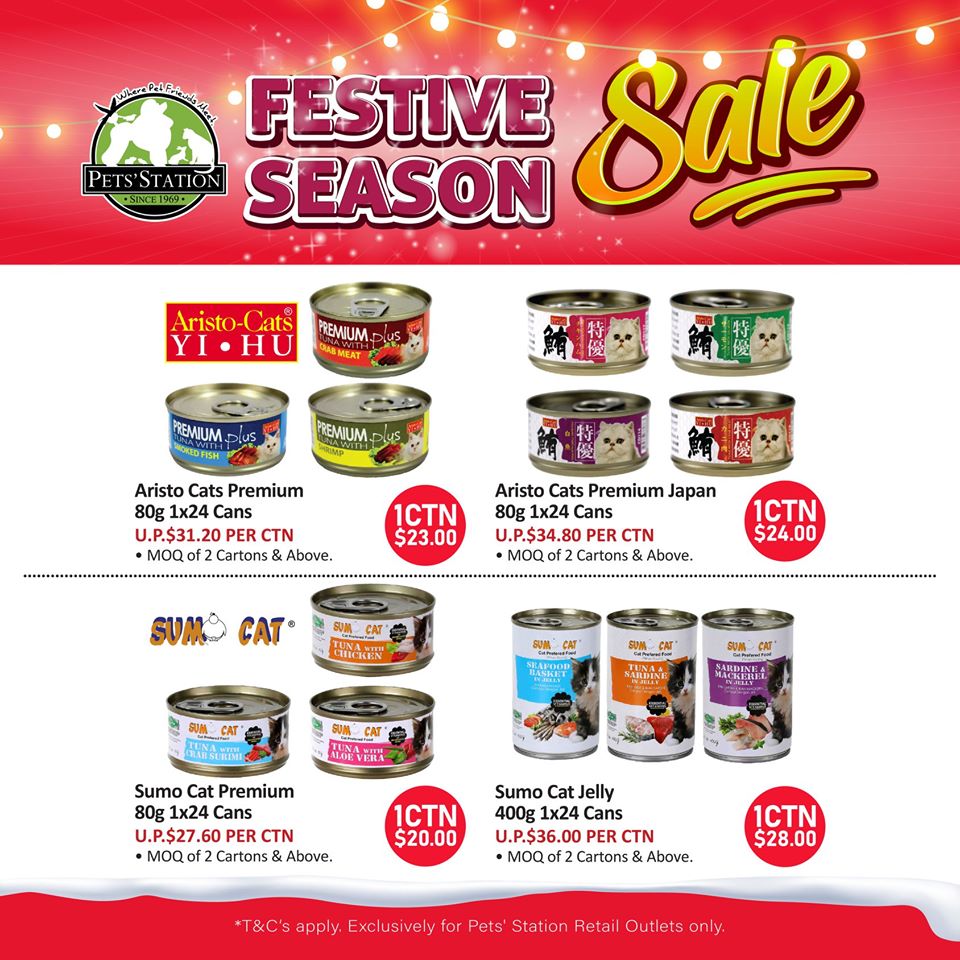 Pets' Station SG Festive Season Sale Up to 75% Off Promotion ends 31 Dec 2019 | Why Not Deals