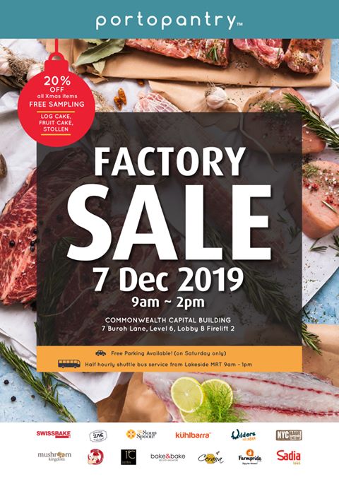 Portopantry SG Factory Sale Up to 20% Off Promotion only on 7 Dec 2019 | Why Not Deals