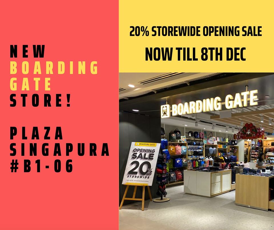 The Planet Traveller SG NEW Boarding Gate Store at Plaza Singapura 20% Off Opening Sale ends 8 Dec 2019 | Why Not Deals