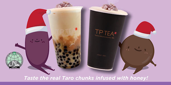 TP Tea SG Enjoy 2 Taro Premium Green Tea Latte for $6 While Stocks Last