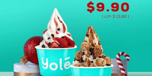 Yolé SG 2 Large Cups at $9.90 Twin Promotion only on 26 Dec 2019