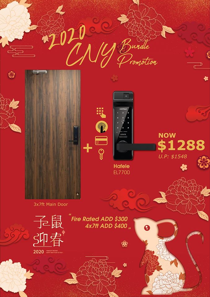 CNY Bundle (Door + Gate + Digital Lock) Promotion Sale Singapore 2020 | Why Not Deals 2