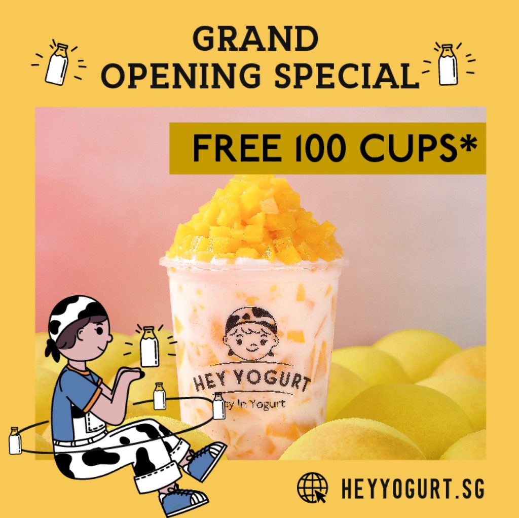 Hey Yogurt offering Free 100 Cups* on 14th January 2020 | Why Not Deals