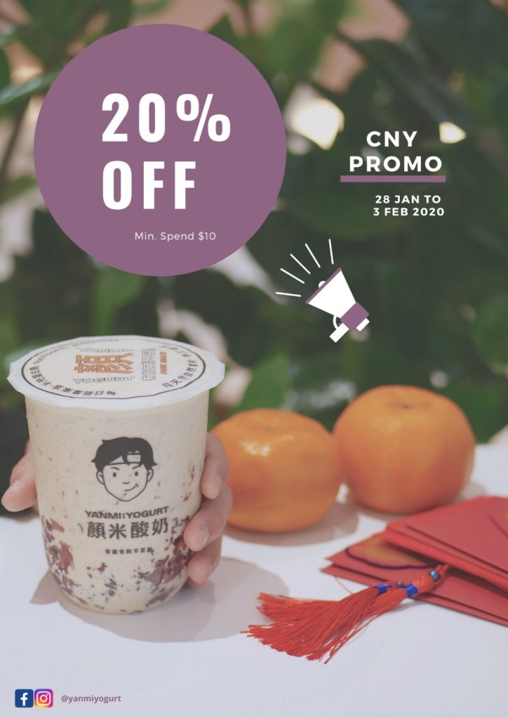 Enjoy 20% Off Yanmi Yogurt’s Offerings This Chinese New Year! | Why Not Deals