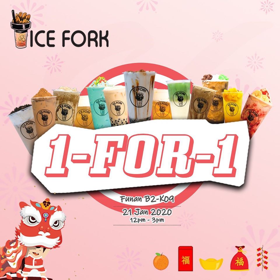 Ice Fork SG 1-for-1 at Funan Outlet on 21 Jan 2020 | Why Not Deals