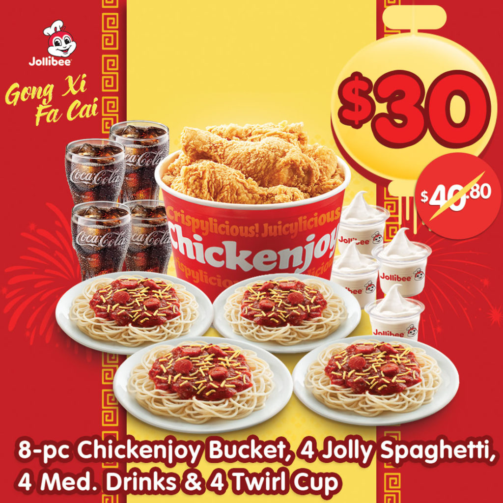 Jollibee Singapore SG Chinese New Year e-Coupons 24 Jan - 14 Feb 2020 | Why Not Deals 3