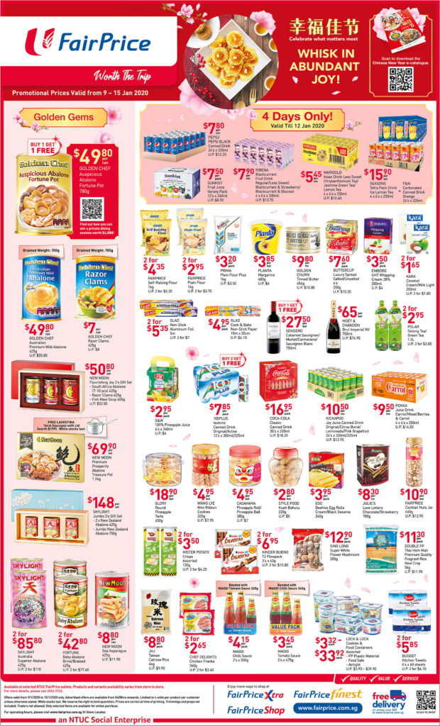 NTUC FairPrice SG Your Weekly Saver Promotions 9-15 Jan 2020 | Why Not Deals 1