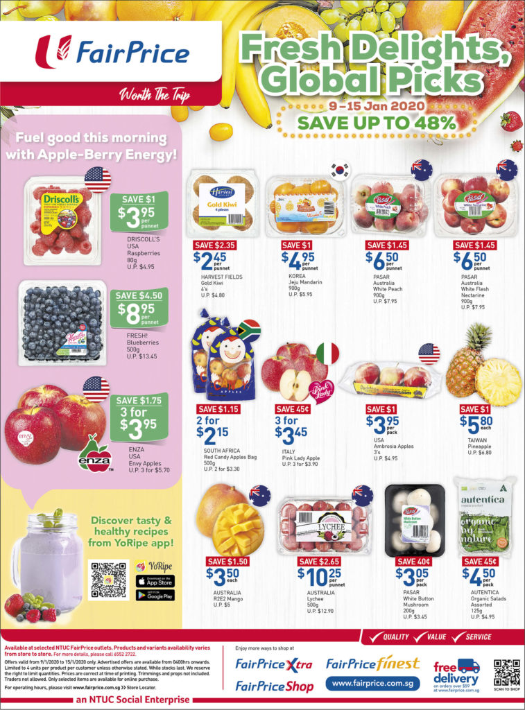 NTUC FairPrice SG Your Weekly Saver Promotions 9-15 Jan 2020 | Why Not Deals 5