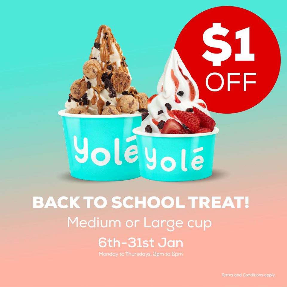 Yolé SG $1 Off Students Promotion 6-31 Jan 2020 | Why Not Deals