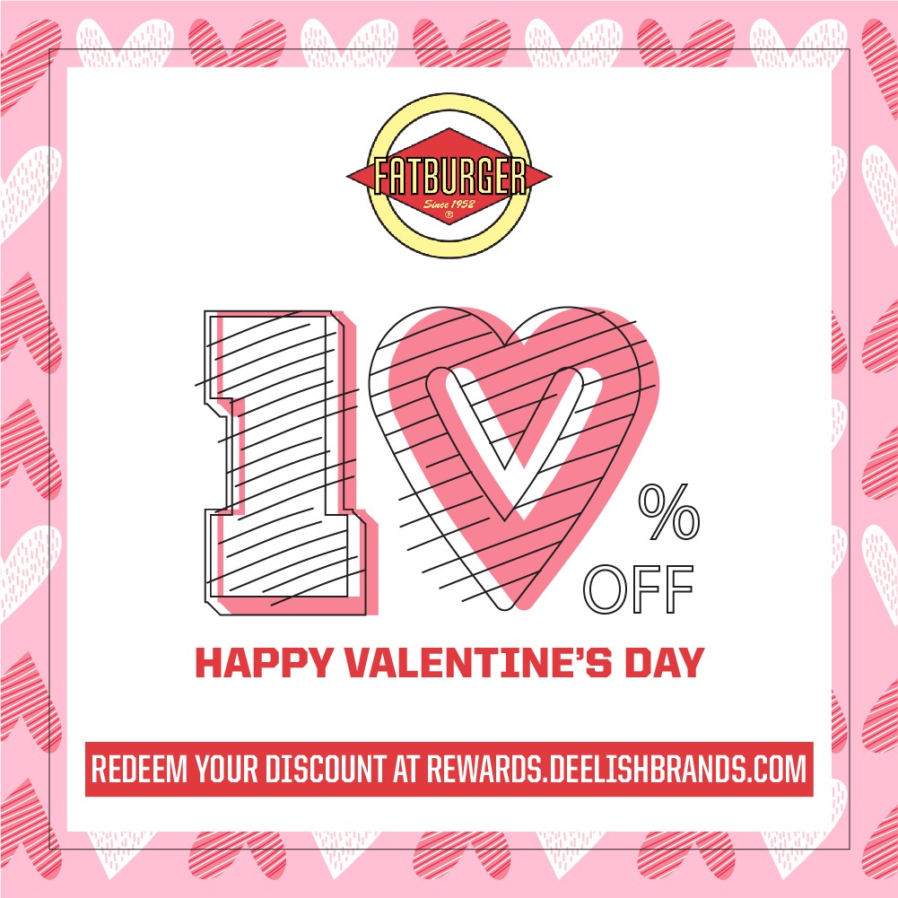 Enjoy 10% OFF at Fatburger this Valentine’s Day from now till 16th Feb 2020 | Why Not Deals