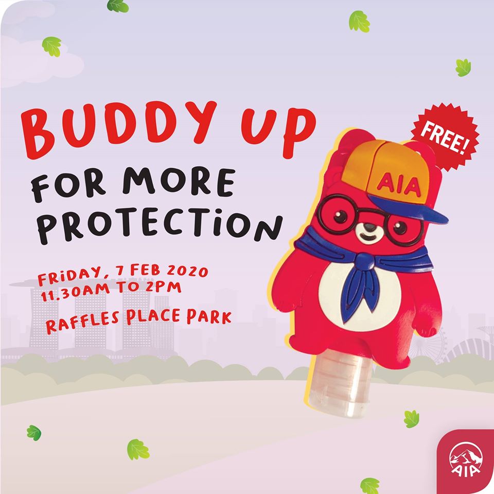 AIA is giving away FREE AIA Buddy Hand Sanitizer on 7 Feb 2020 | Why Not Deals