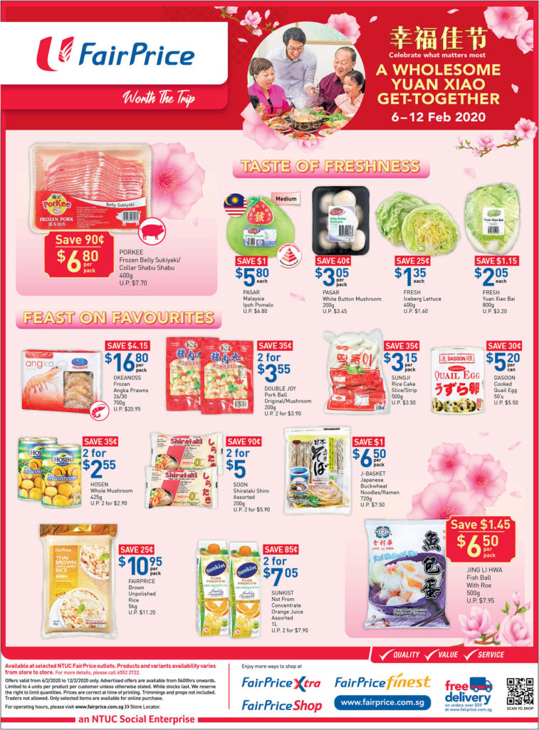 NTUC FairPrice SG Your Weekly Saver Promotions 6-12 Feb 2020 | Why Not Deals 2