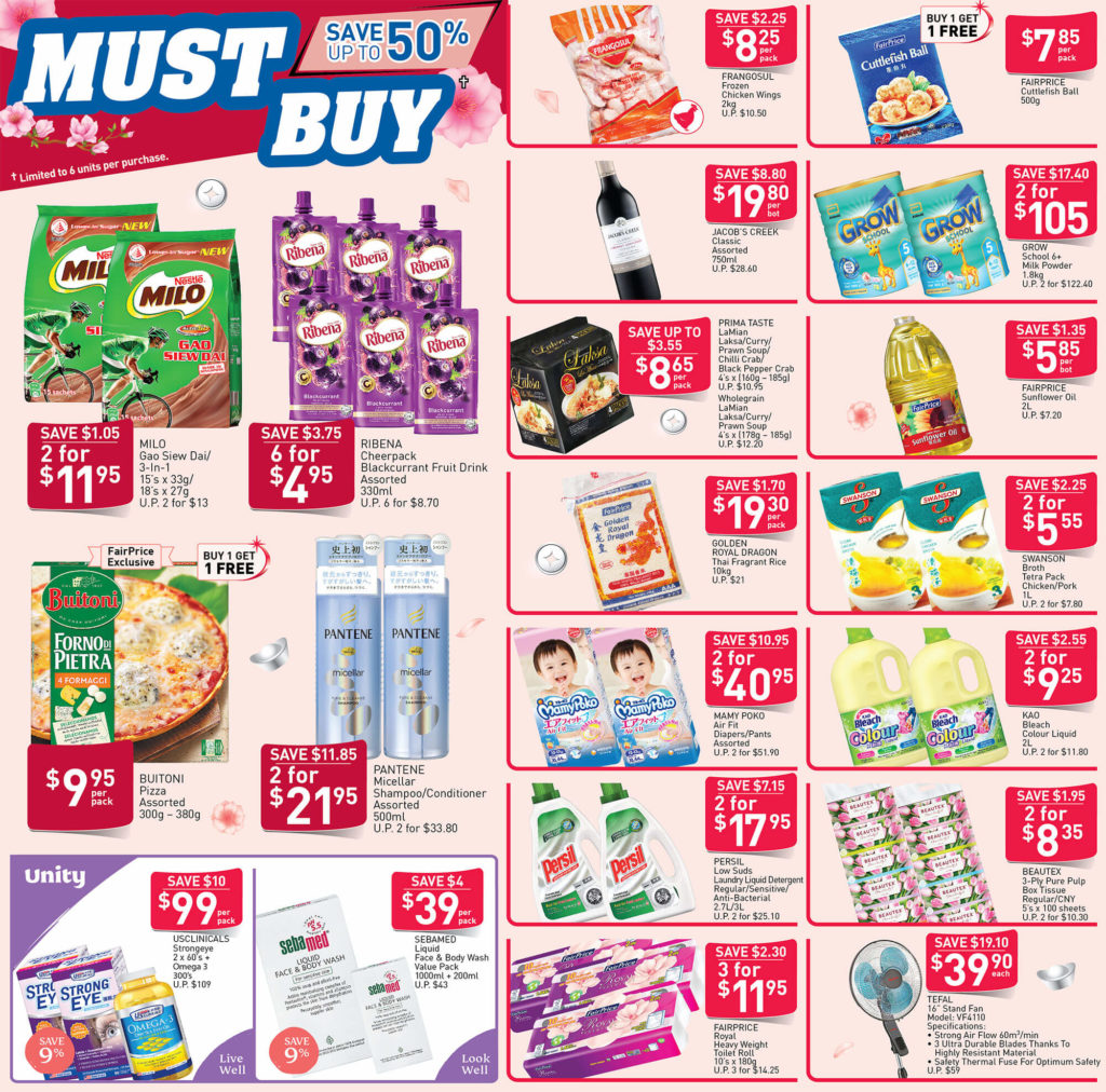 NTUC FairPrice SG Your Weekly Saver Promotions 6-12 Feb 2020 | Why Not Deals 6