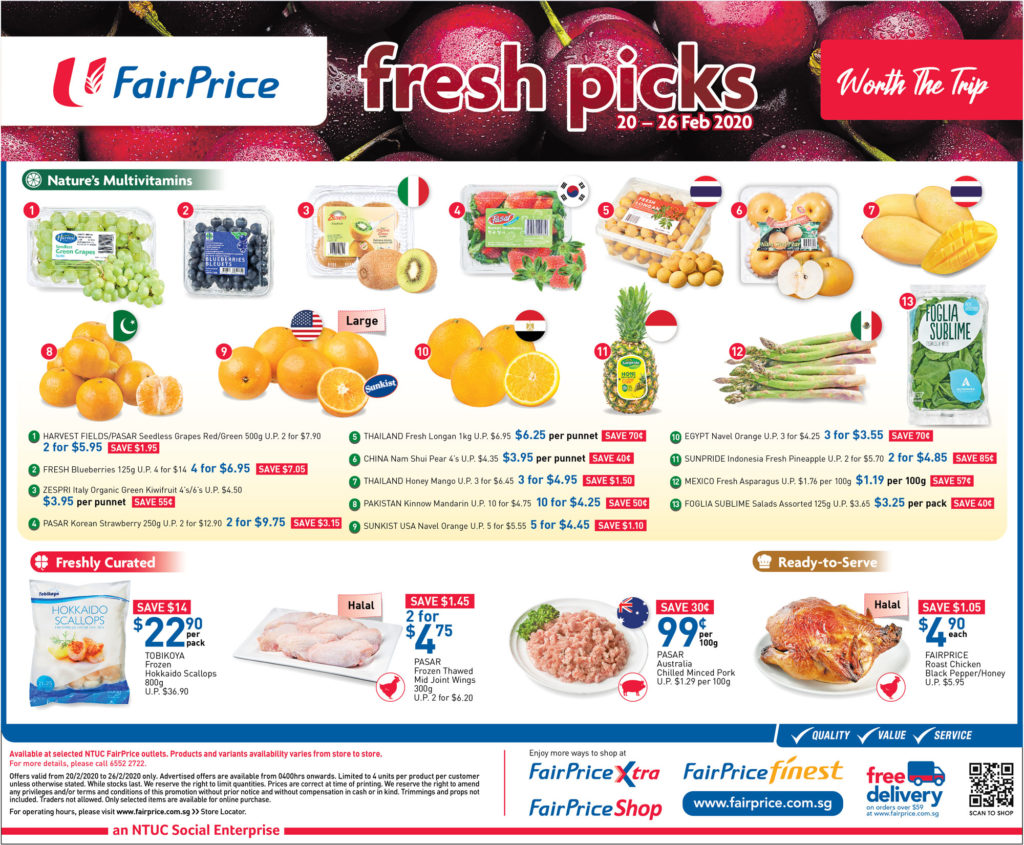 NTUC FairPrice SG Your Weekly Savers Promotion 20-26 Feb 2020 | Why Not Deals 2