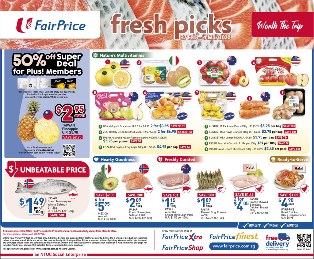 NTUC FairPrice Your Weekly Saver Promotions 27 Feb - 4 Mar 2020 | Why Not Deals 2