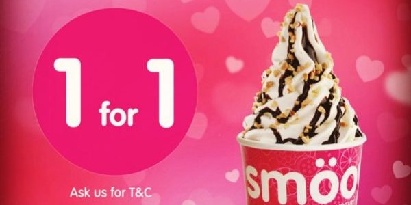 Smöoy Singapore 1-for-1 Promotion 13-15 Feb 2020