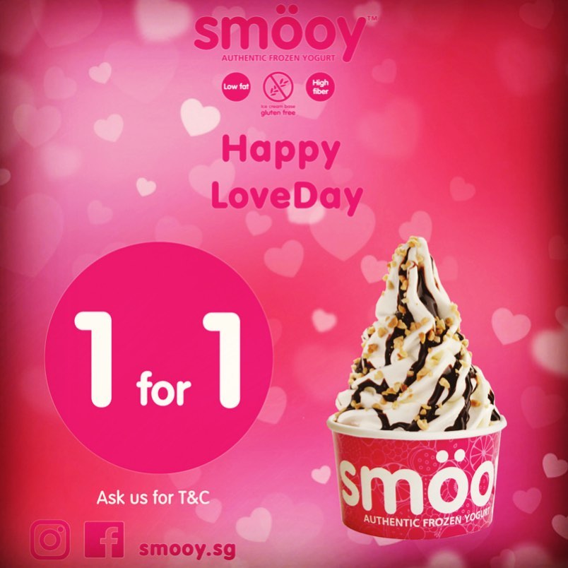 Smöoy Singapore 1-for-1 Promotion 13-15 Feb 2020 | Why Not Deals