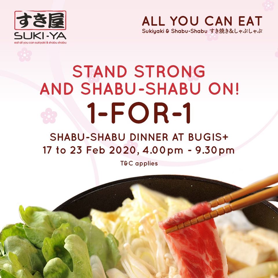 SUKI-YA SG 1-for-1 Shabu-Shabu Promotion 17-23 Feb 2020 | Why Not Deals