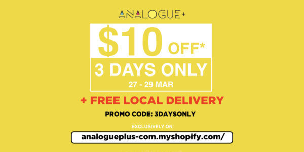 [27 – 29 MAR] ADDITIONAL $10* OFF + FREE SHIPPING