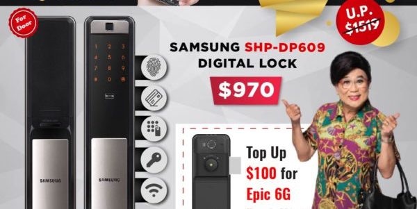 Shop Opening Promotion – Epic 5G PRO Gate Digital Lock and Samsung SHP-DP609